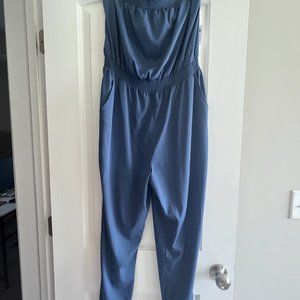 NWT Calypso Blue Strapless Pocketed Jumpsuit